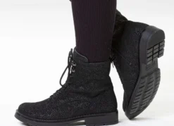 Waldläufer, bequeme Damen-Stiefeletten, Weite G, mit herausnehmbarem Fußbett