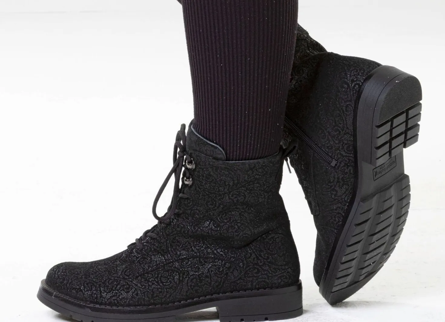 Waldläufer, bequeme Damen-Stiefeletten, Weite G, mit herausnehmbarem Fußbett