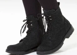 Waldläufer, bequeme Damen-Stiefeletten, Weite G, mit herausnehmbarem Fußbett