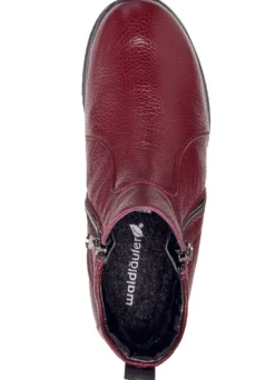 Waldläufer, bequeme Damen-Stiefeletten, Weite H, aus Hirschleder