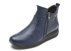 Waldläufer, bequeme Damen-Stiefeletten, Weite H, aus Hirschleder