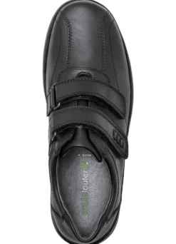 Waldläufer, bequeme Herren-Slipper, Weite H, mit herausnehmbarem Fußbett
