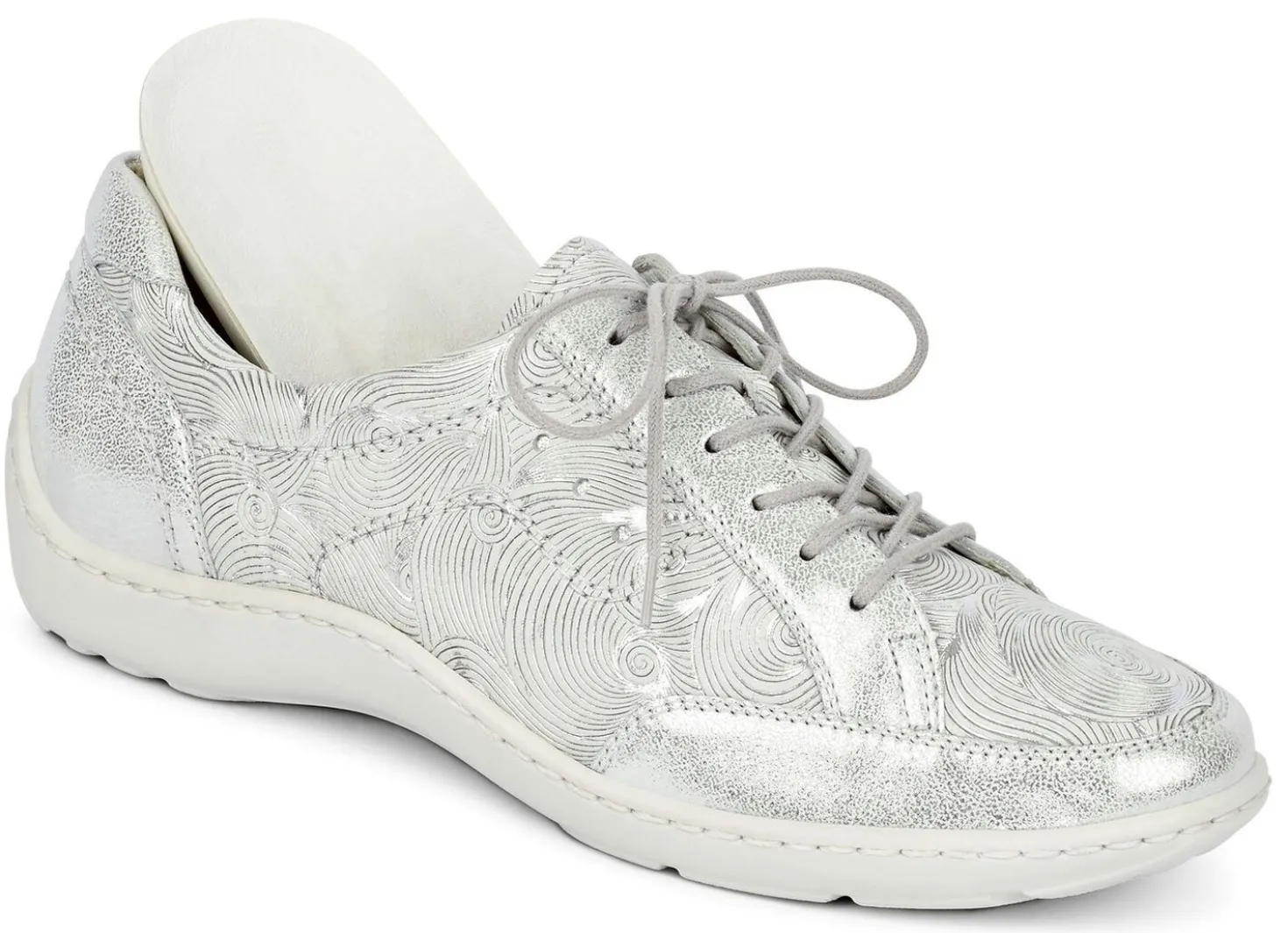 Waldläufer, elegante Damen-Schnürschuhe, Weite H, mit herausnehmbarem Fußbett