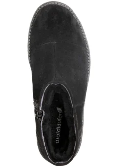 Waldläufer, gefütterte Damen-Boots, Winterschuhe, Weite H, mit Lammfell