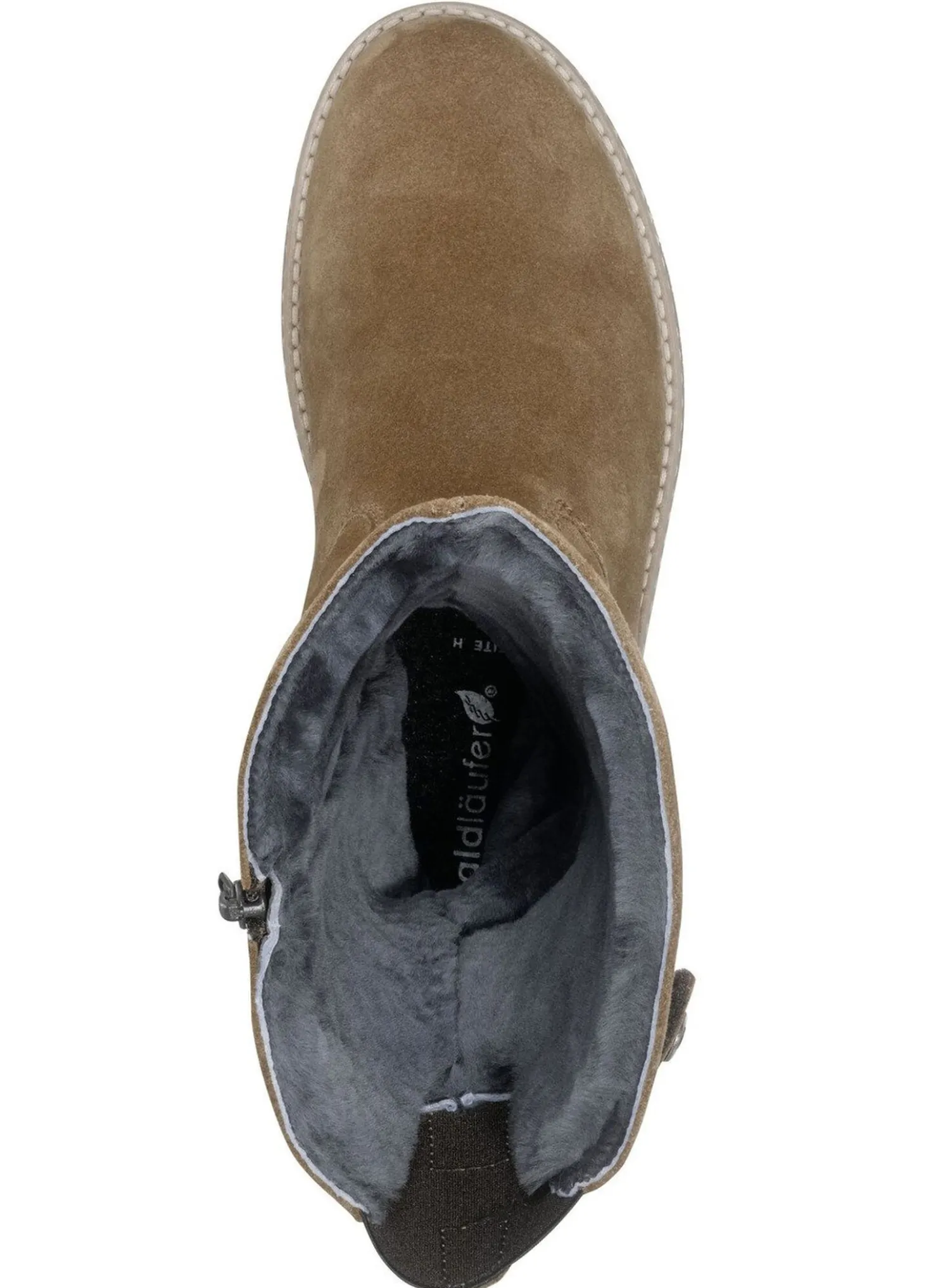 Waldläufer, gefütterte Damen-Stiefel, Winterschuhe, Weite H, mit Lammfell