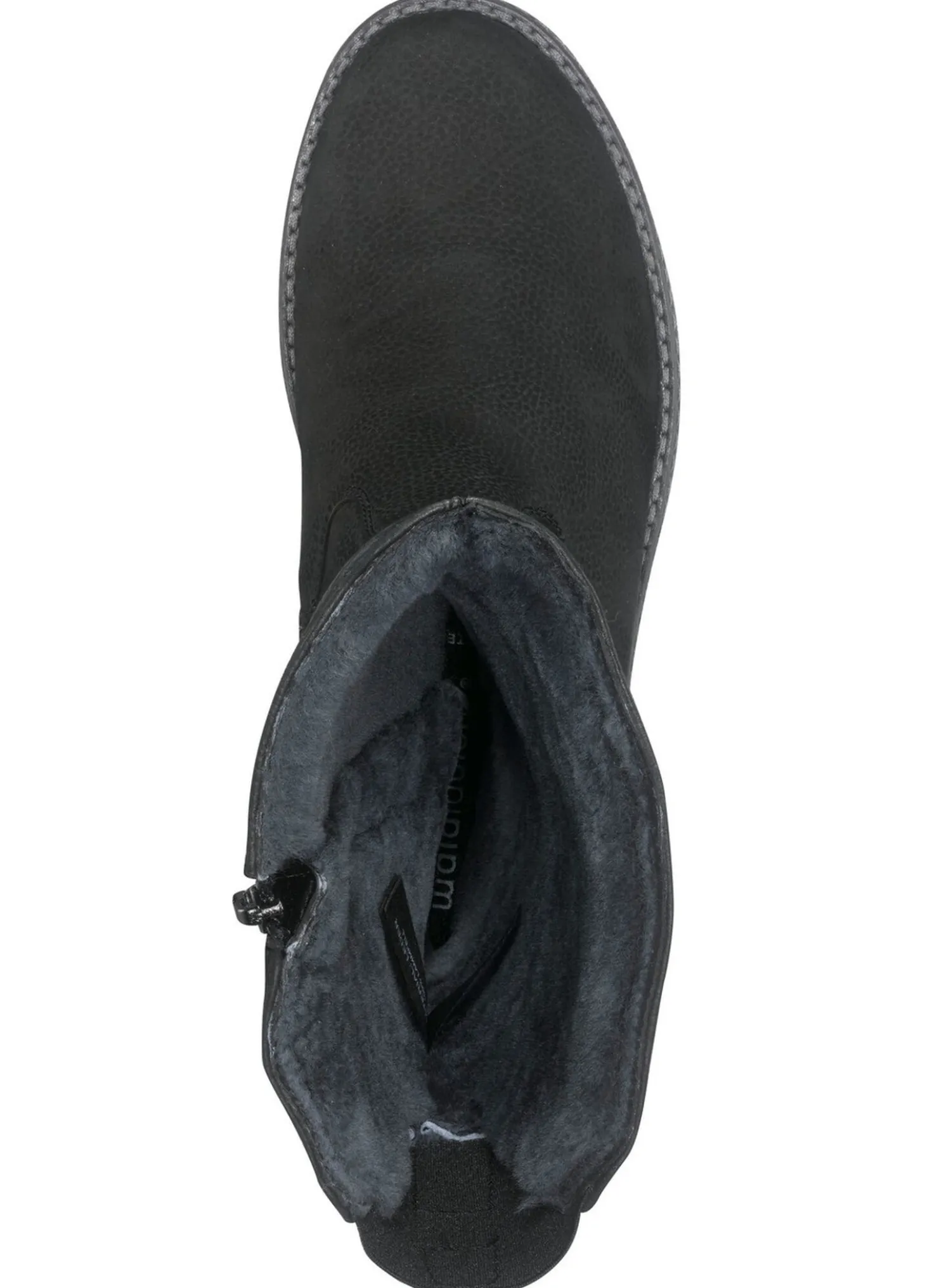 Waldläufer, gefütterte Damen-Stiefel, Winterschuhe, Weite H, mit Lammfell
