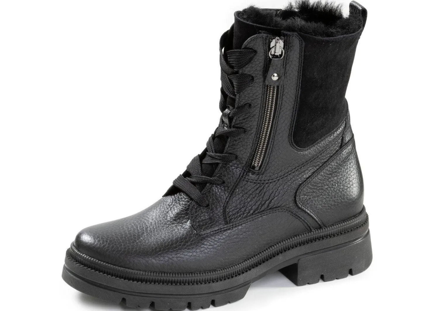 Waldläufer, gefütterte Damen-Stiefeletten, Winterschuhe, Weite H, mit Lammfell