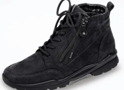 Waldläufer, gefütterte Damen-Stiefeletten, Winterschuhe, Weite H, mit herausnehmbarem Fußbett