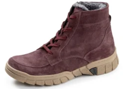 Waldläufer, gefütterte Damen-Stiefeletten, Winterschuhe, Weite H, mit herausnehmbarem Fußbett