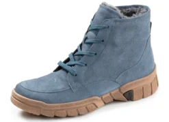Waldläufer, gefütterte Damen-Stiefeletten, Winterschuhe, Weite H, mit herausnehmbarem Fußbett