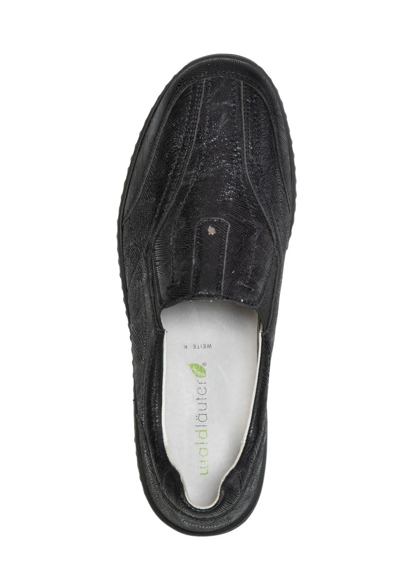 Waldläufer, komfortable Damen-Slipper, Weite K, mit herausnehmbarem Fußbett
