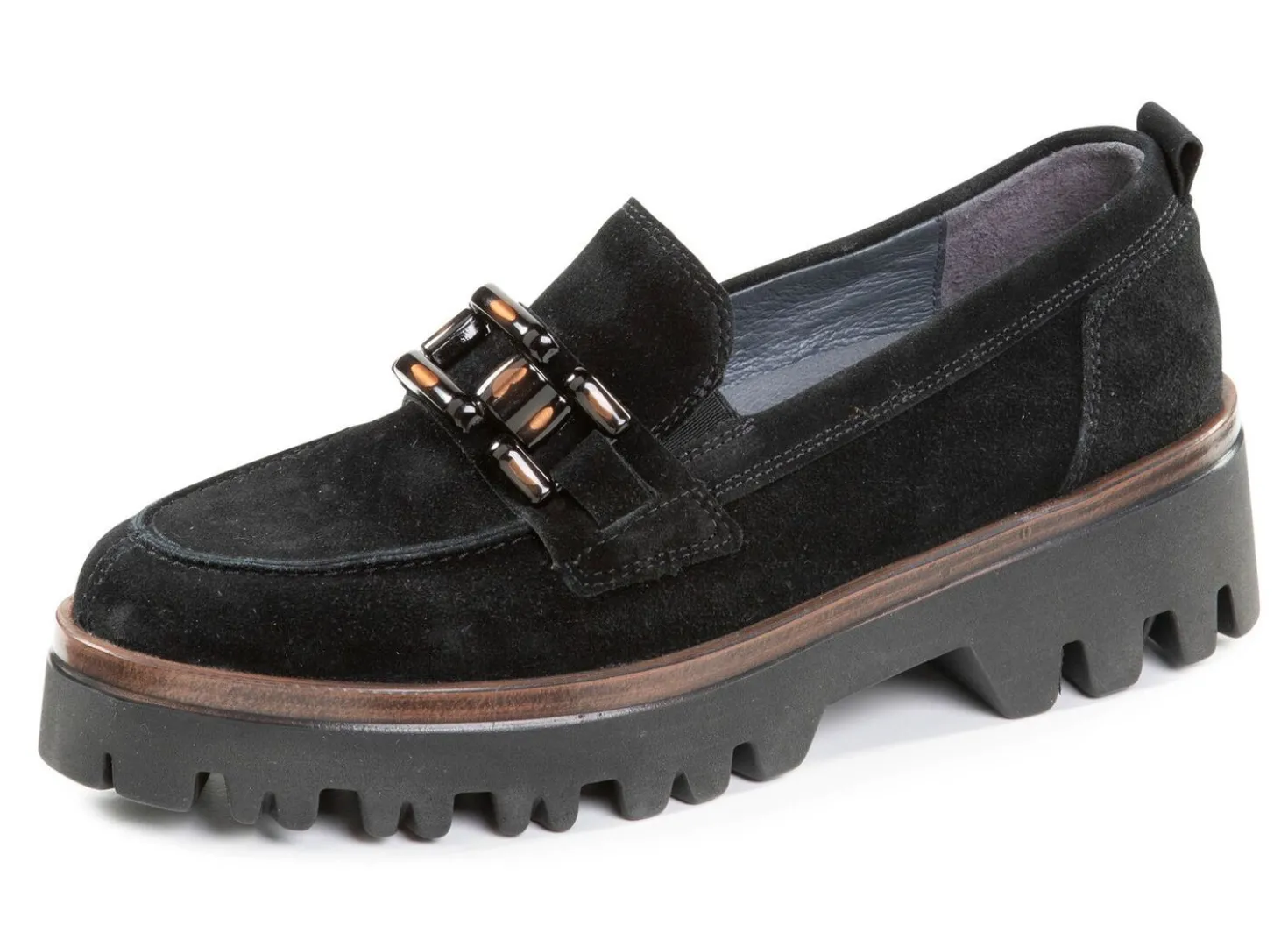 Waldläufer Loafer aus Veloursleder