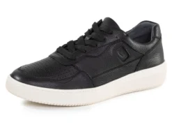 Waldläufer Schnürschuh aus genarbtem Nappaleder