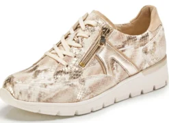 Waldläufer Schnürschuh aus interessantem Materialmix