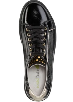 Waldläufer Schnürschuh aus weichem Knautschlackleder