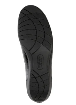 Waldläufer Slipper aus krokogeprägtem Lackleder und Nappaleder