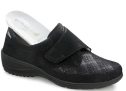 Waldläufer Slipper mit Stretchmaterial im Ballenbereich