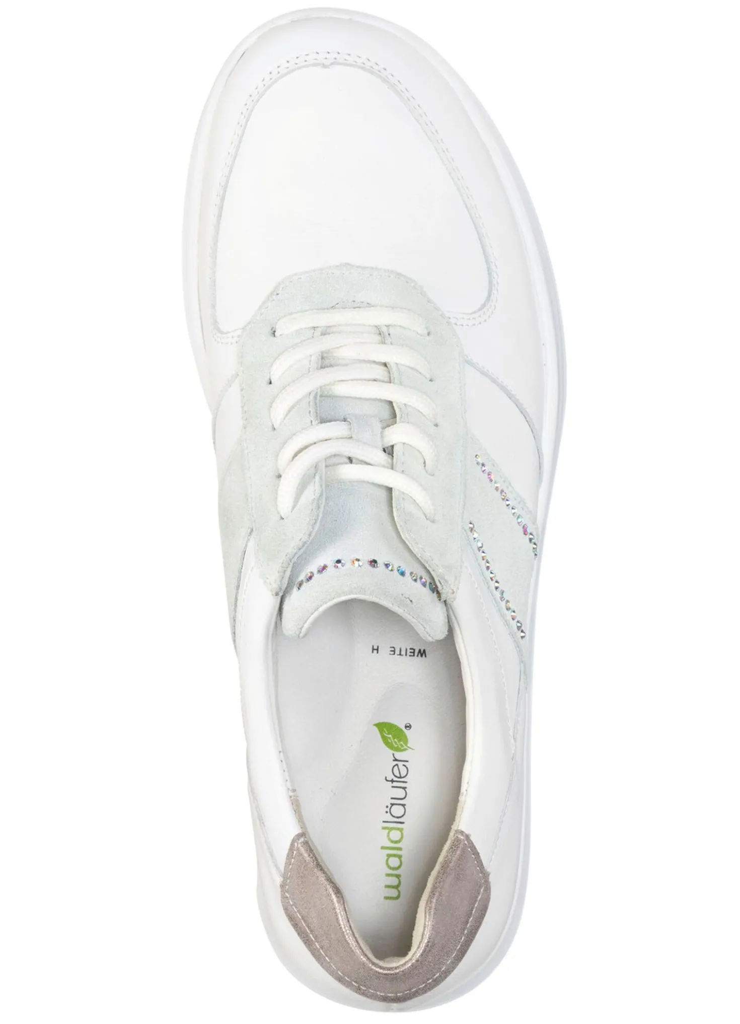 Waldläufer Sneaker mit Glitzersteinchen
