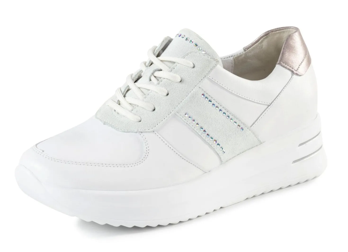 Waldläufer Sneaker mit Glitzersteinchen