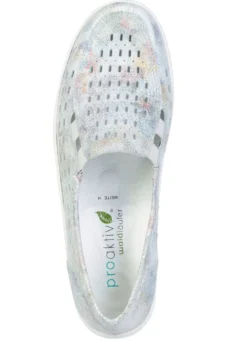 Waldläufer, sommerliche Damen-Slipper, Weite H, mit herausnehmbarem Fußbett