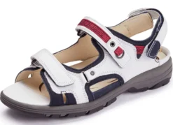 Waldläufer, sportliche Damen-Sandalen, Weite H, mit herausnehmbarem Fußbett
