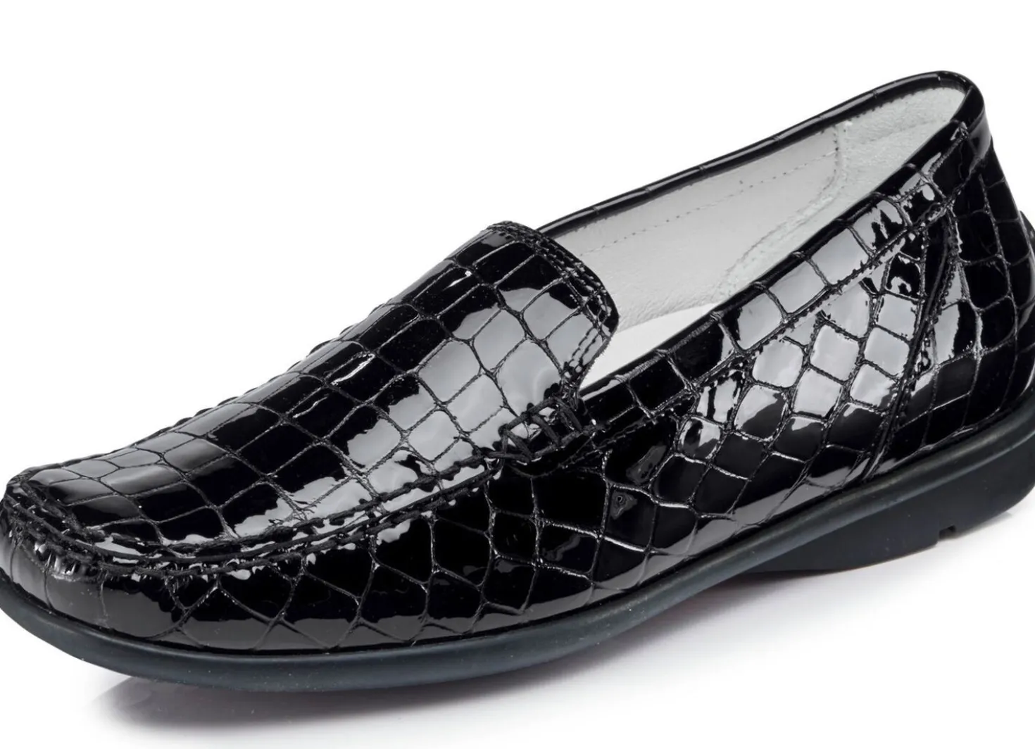 Waldläufer, stilvolle Damen-Slipper, Weite H, mit herausnehmbarem Fußbett