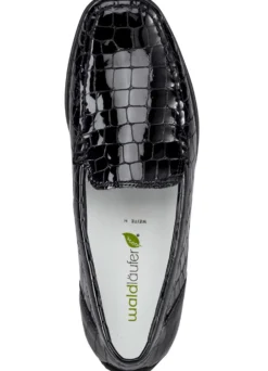 Waldläufer, stilvolle Damen-Slipper, Weite H, mit herausnehmbarem Fußbett