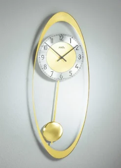 Wanduhr aus hochwertigem Mineralglas