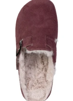 Warme Damen-Clogs, Weite G, mit Plüschfutter