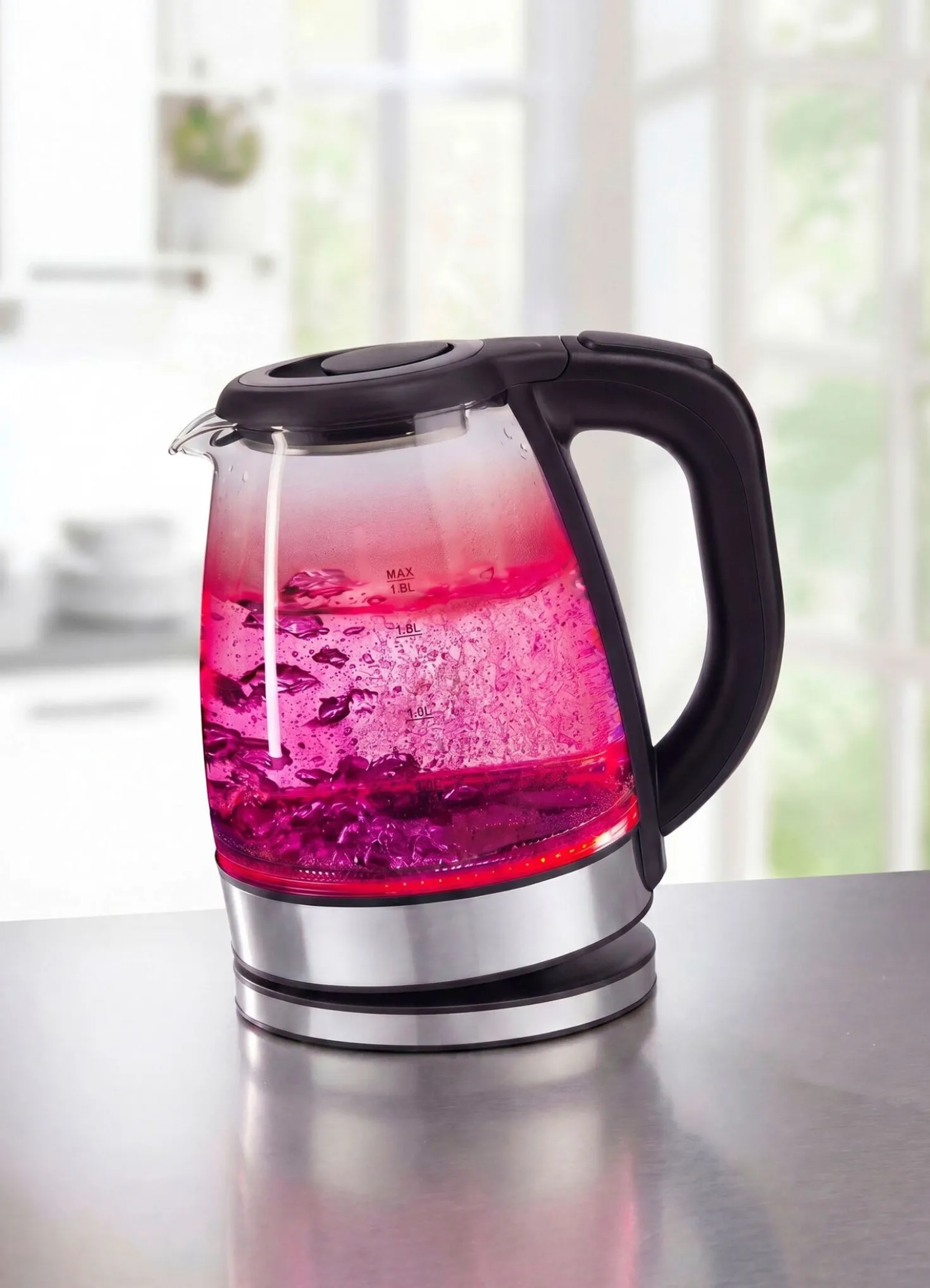 Wasserkocher mit 7 Temperaturstufen