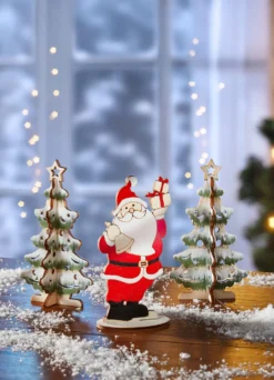 Weihnachtliche Steck-Dekoration, 3-teilig