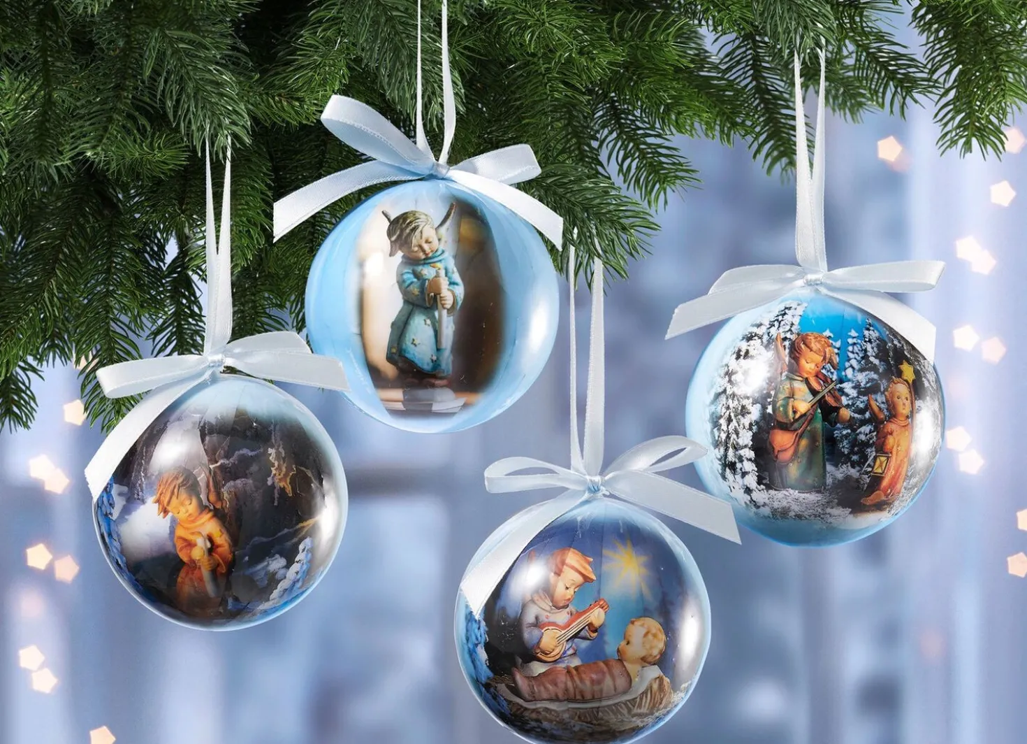 Weihnachtsbaumkugeln im 4er-Set