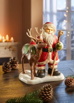 Weihnachtsmann mit Hirsch