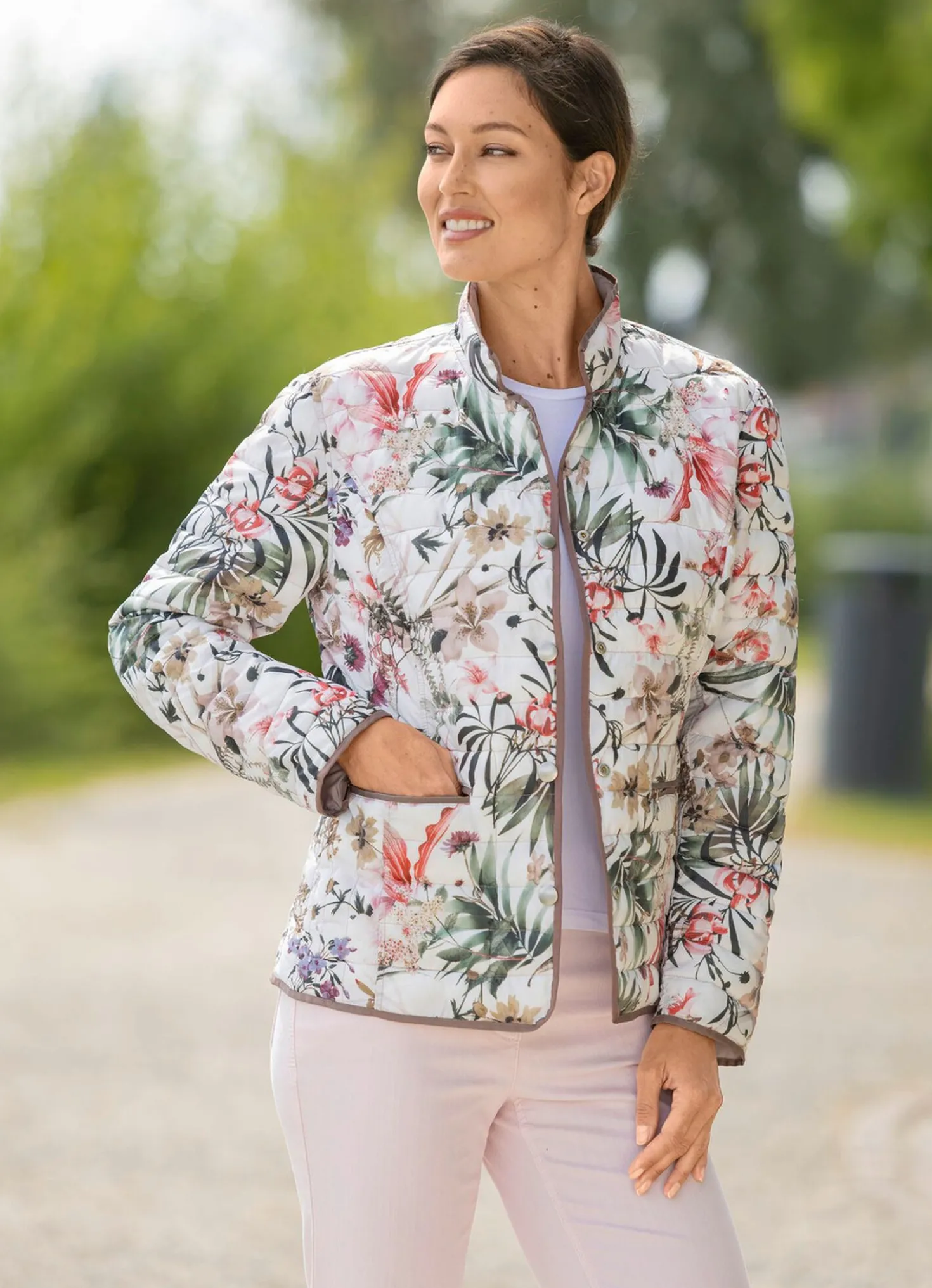 Wendejacke mit Druckerleiste