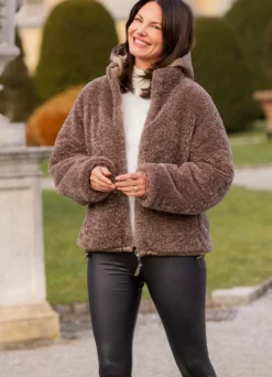 Wende-Kurzjacke mit 2-Wege-Reißverschluss