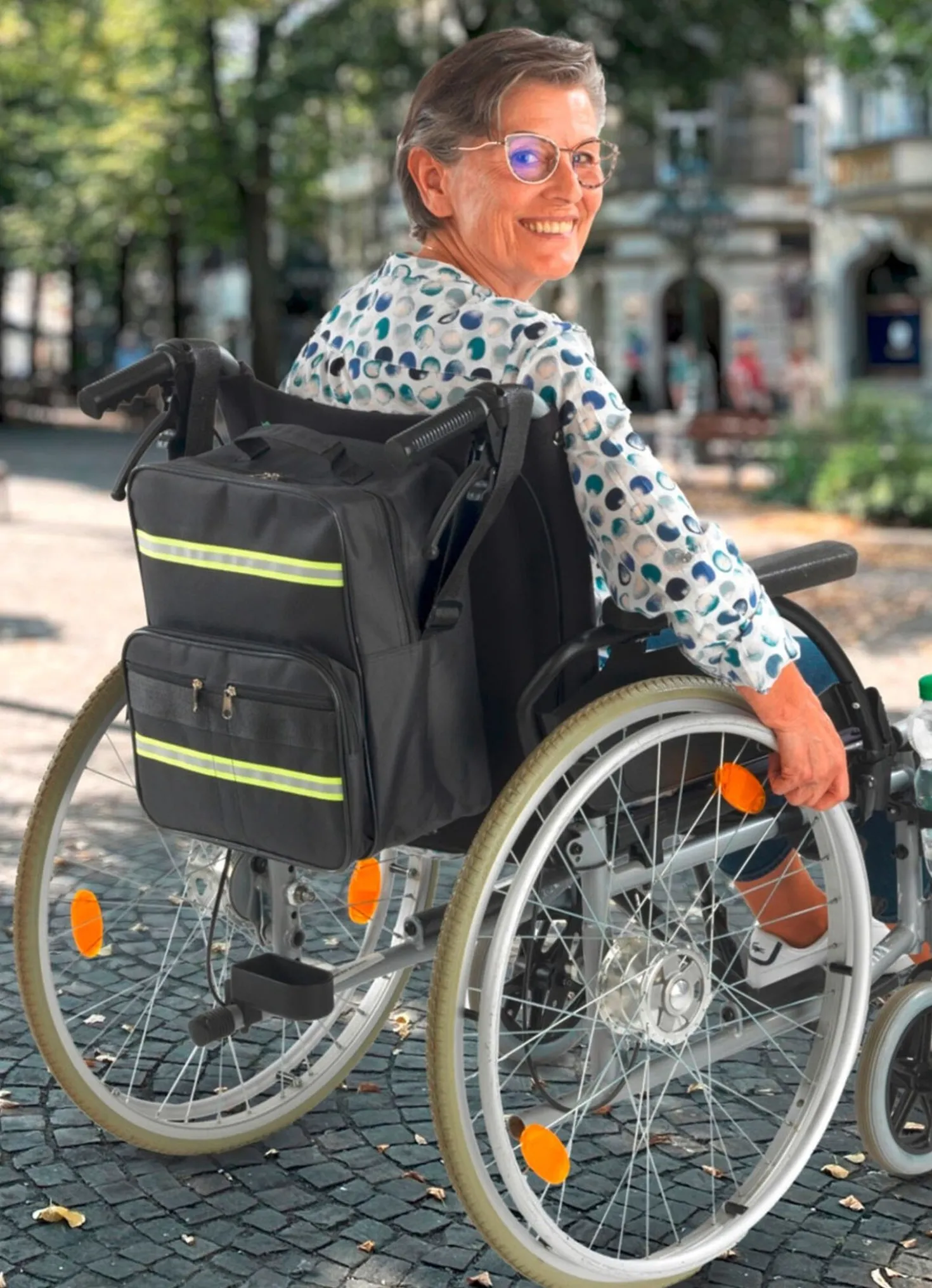 Wetterfeste Rollstuhl-/Rollator-Tasche