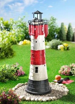 Wetterfester Solar-Leuchtturm XL