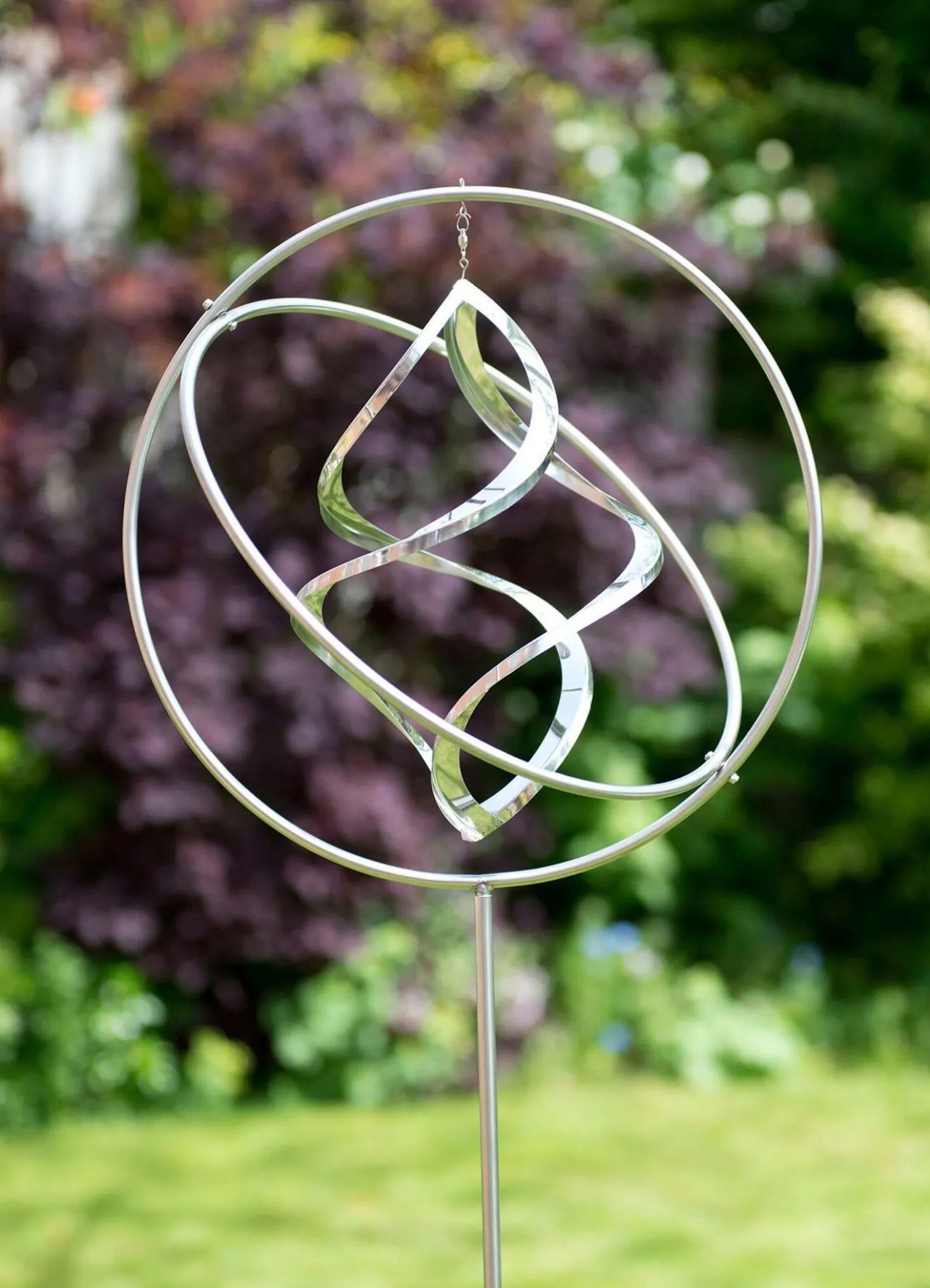 Windspiel "Gyroskop Nova" aus Edelstahl