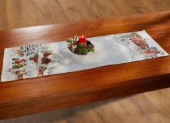 Winterliche Tisch- und Raumdekoration in Gobelin-Qualität