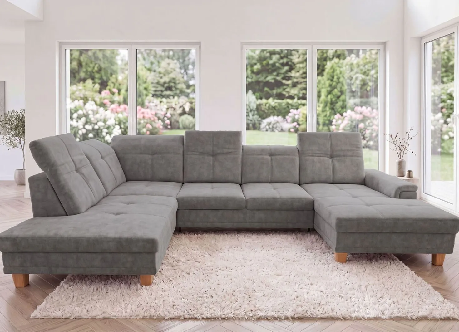 Wohnlandschaft mit Funktion und Bettkasten