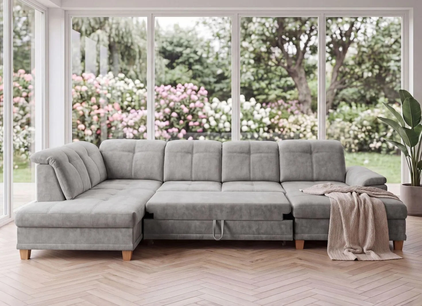 Wohnlandschaft mit Funktion und Bettkasten