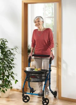 Wohnungsrollator mit Tablett