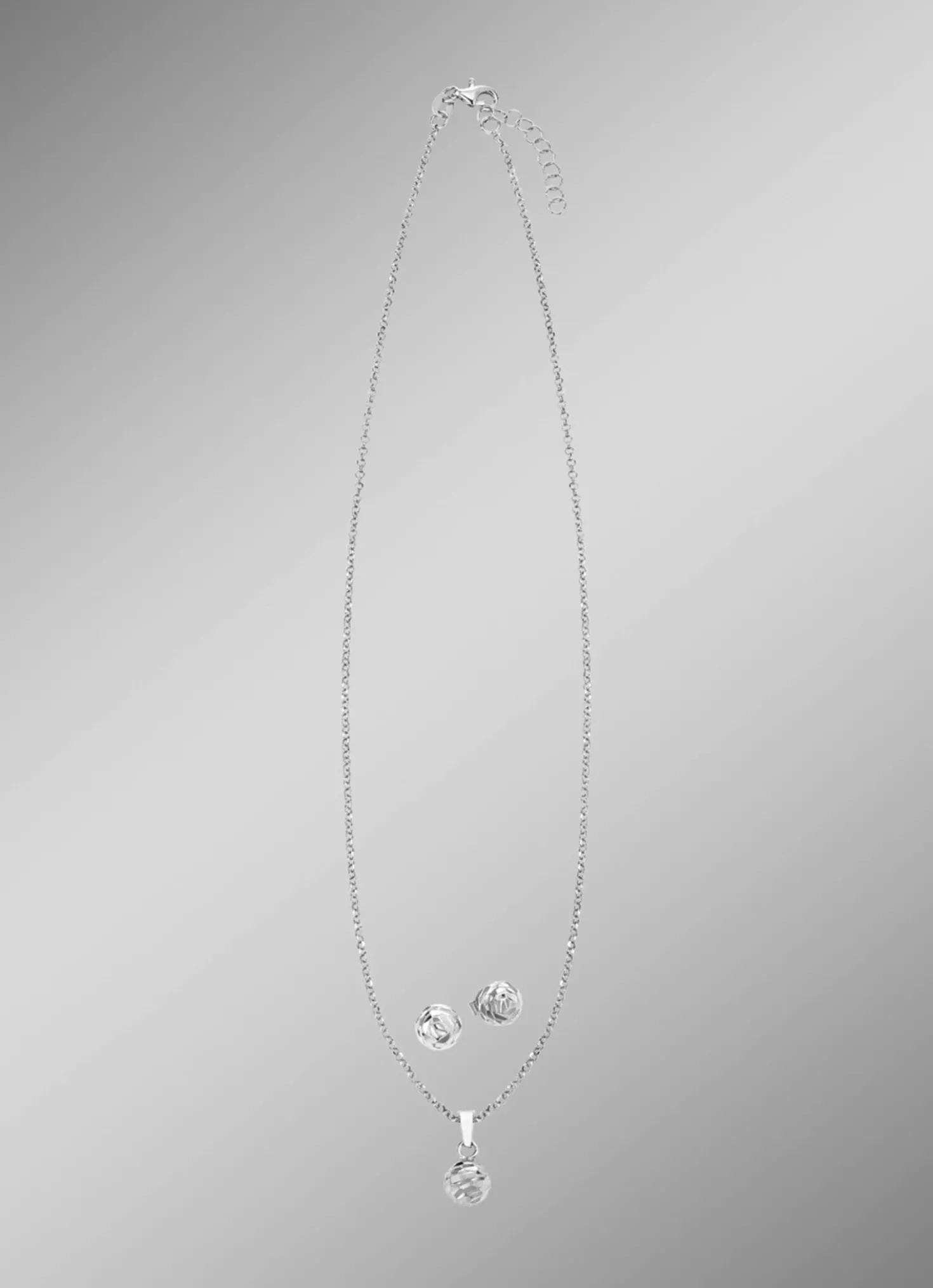 Wunderschönes Schmuck-Set aus Silber, 2-teilig