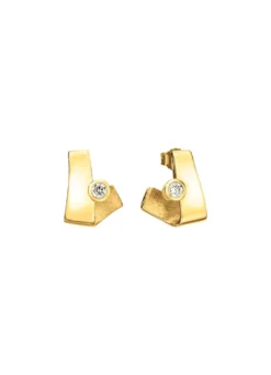 Zarte Brillanz – Ohrstecker aus edlem Gold