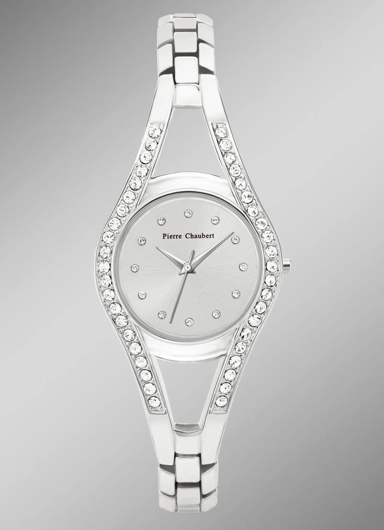 Zeitlose Quartz-Damenuhr mit Metallbandgehäuse