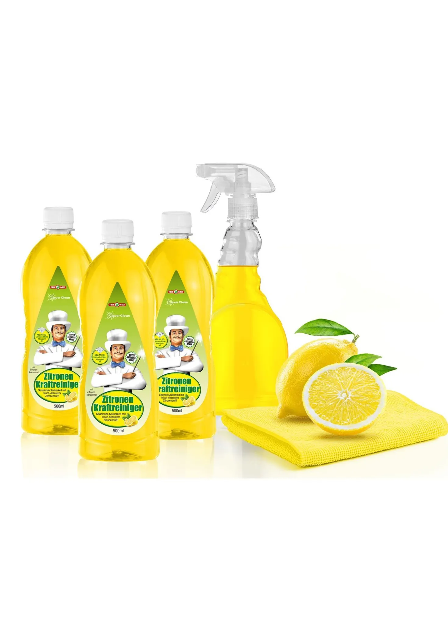 Zitronenreiniger-Set, 5-teilig