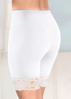 Zweierpack Longpants mit Spitze an den Beinabschlüssen