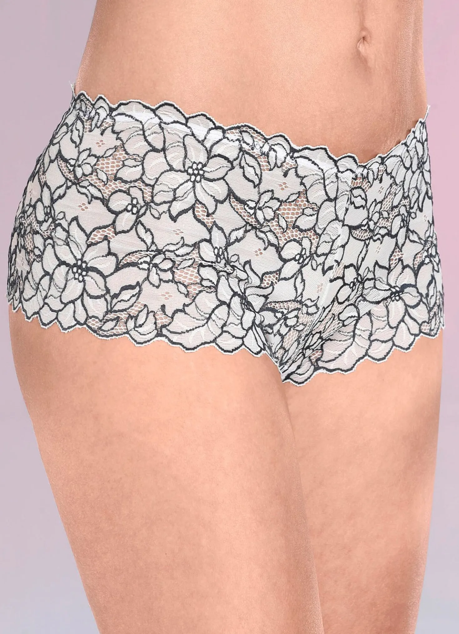 Zweierpack Pants aus elastischer Spitze